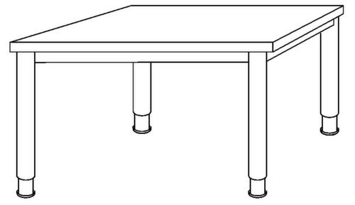 Höhenverstellbarer Schreibtisch Technische Zeichnung 1 L
