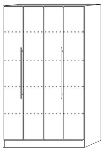 Falttürenschrank Sina Technische Zeichnung 1 L