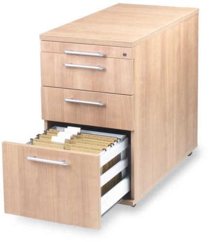 Standcontainer Solid mit HR-Auszug, 3 Schublade(n), Buche/Buche
