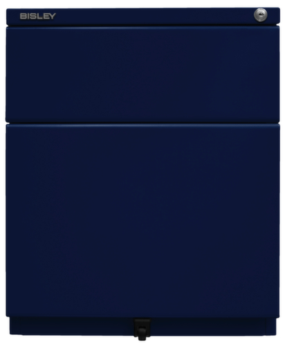 Bisley Rollcontainer OBA mit HR-Auszug, 1 Schublade(n), oxfordblau/oxfordblau Standard 3 L
