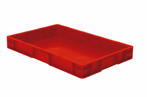 Lakape Euronorm-Stapelbehälter Favorit Wände + Boden geschlossen, rot, Inhalt 14,5 l