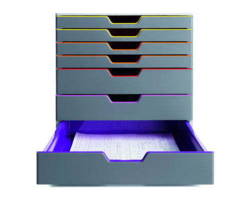 Durable Schubladenbox VARICOLOR® in grau, für DIN A4/DIN C4/Folio Standard 3 L