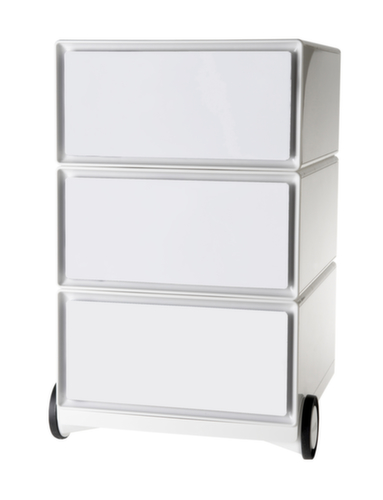 Paperflow Rollcontainer easyBox, 3 Schublade(n), weiß/weiß Standard 1 L