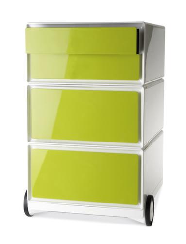 Paperflow Rollcontainer easyBox, 4 Schublade(n), weiß/grün Standard 1 L