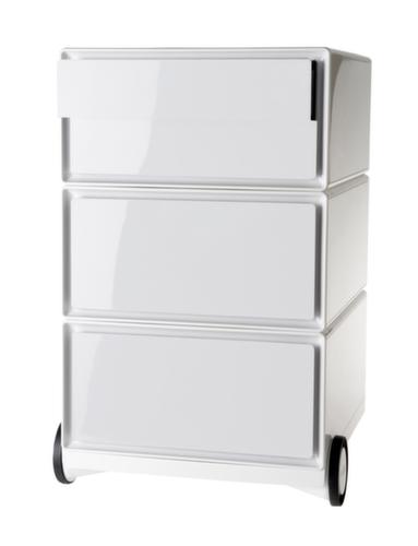 Paperflow Rollcontainer easyBox, 4 Schublade(n), weiß/weiß Standard 1 L