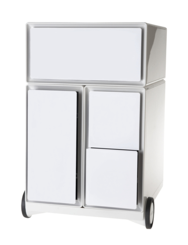 Paperflow Rollcontainer easyBox mit HR-Auszug, 3 Schublade(n), weiß/weiß Standard 1 L