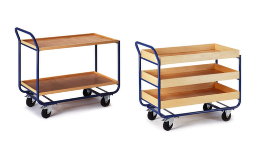 Rollcart Tischwagen mit Holzkästen Standard 1 L