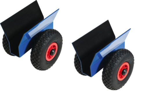 Rollcart Plattenroller mit Gummibelag Standard 1 L