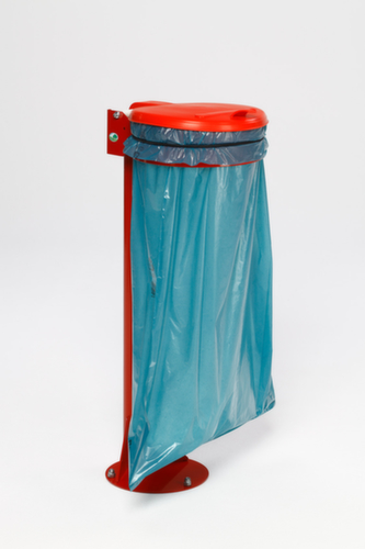 VAR Müllsackständer mit Standfuß, für 120-Liter-Säcke, rot, Deckel rot Standard 1 L