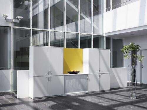 Nowy Styl Büroschrank E10 mit gehärteten Klarglastüren, 3 Ordnerhöhen Milieu 3 L