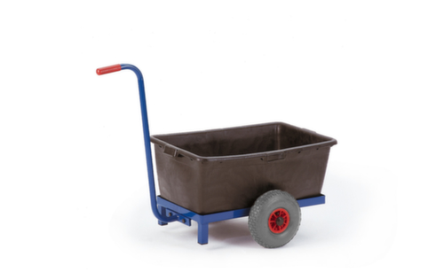 Rollcart Griffroller für Kunststoffmulde, Traglast 200 kg, 2 Räder Standard 1 L