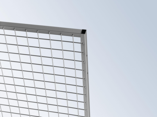 TROAX Wand-Aufsatzelement Extra für Trennwandsystem, Breite 200 mm Detail 1 L