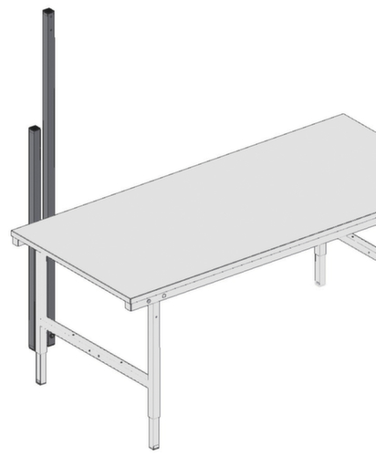Rocholz Gestell 2000 für Packtisch, Höhe 1170 mm Technische Zeichnung 1 L