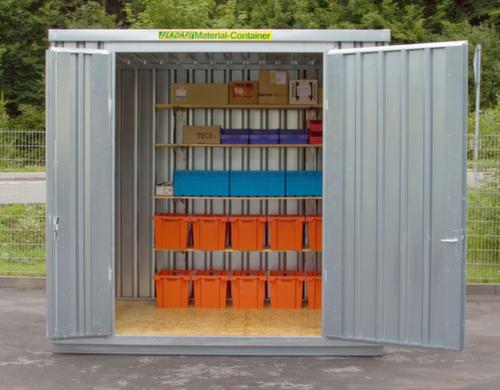 Säbu Verzinkter Großraum-Materialcontainer XXL mit Holzfußboden Milieu 2 L