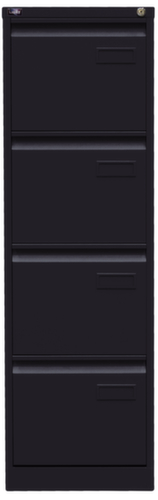 Bisley Hängeregistraturschrank Light, 4 Auszüge, schwarz/schwarz Standard 2 L