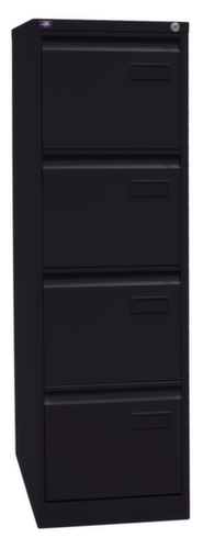 Bisley Hängeregistraturschrank Light, 4 Auszüge, schwarz/schwarz Standard 3 L