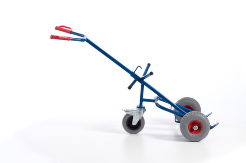 Variofit Fasskarre mit Stützrad für 200l Fässer Luft oder Gummi 