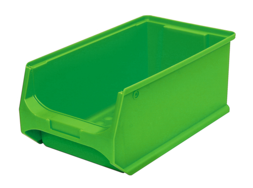 Sichtlagerkasten Grip mit Noppenboden, grün, Tiefe 350 mm, Polypropylen Standard 1 L