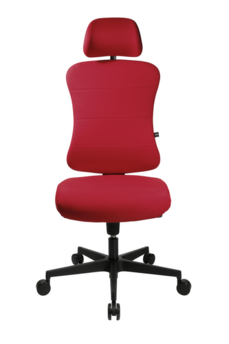 Topstar Bürodrehstuhl Art Comfort mit Kopfstütze, rot Standard 5 L