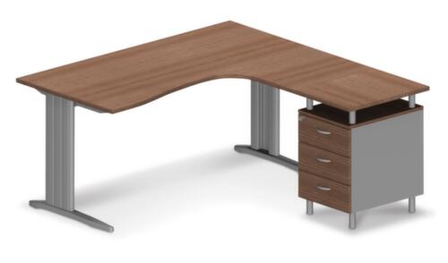 Quadrifoglio Schreibtisch-Set Practika mit C-Fußgestell Standard 1 L
