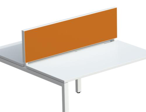 Paperflow Tischtrennwand, Höhe x Breite 330 x 1600 mm, Wand orange Standard 1 L