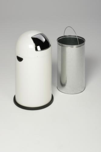 Push-Abfallbehälter, 33 l, weiß Standard 3 L