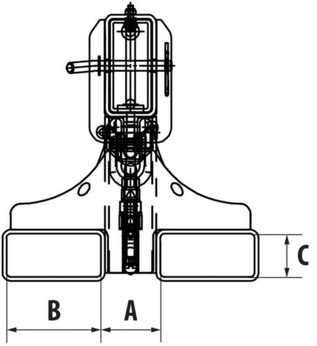 Bauer Teleskop-Kranarm Technische Zeichnung 1 L