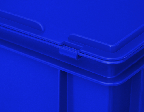 Euronorm-Koffer, blau, HxLxB 185x400x300 mm Detail 3 L