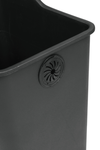 Edelstahl-Tretabfallbehälter EKO Rejoice mit Kunststoffdeckel, 2 x 30 l Detail 1 L