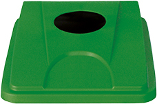 Deckel probbax® für Flascheneinwurf für Wertstoffsammler, grün Standard 1 L
