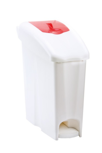 Tretabfallbehälter für Damenhygiene, 18 l, weiß Standard 1 L