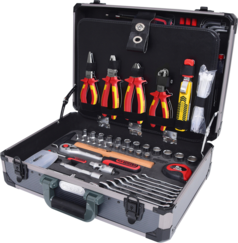 KS Tools 1/4" + 1/2" Elektriker-Werkzeugkoffer Standard 2 L
