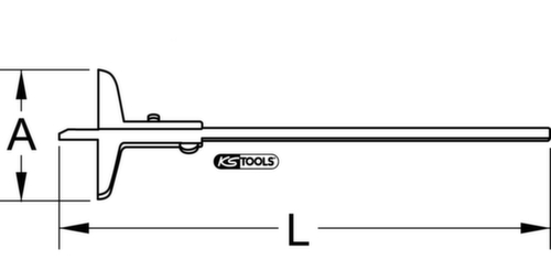 KS Tools Tiefenmessschieber Standard 5 L
