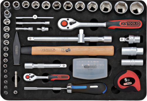KS Tools 1/4"+1/2" Werkzeug-Satz Standard 5 L