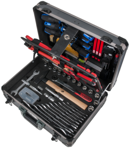 KS Tools 1/4"+1/2" Sanitär-Werkzeugkoffer Standard 6 L