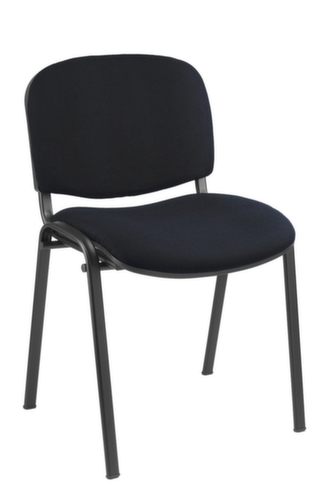 Stapelbarer Polsterstuhl, Sitz Stoff (100% Polyester), schwarz Standard 1 L