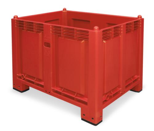 Großbehälter, Inhalt 550 l, rot, 4 Füße Standard 1 L