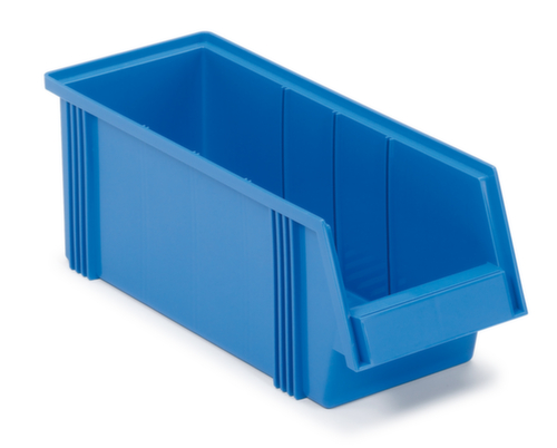 Treston Robuster Sichtlagerkasten, blau, Tiefe 500 mm, Polypropylen Standard 1 L