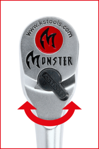 KS Tools 3/8" Monster Umschaltknarre Detail 2 L