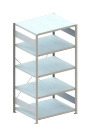 META System-Steckregal, Höhe x Breite x Tiefe 2000 x 1356 x 836 mm, 5 Böden