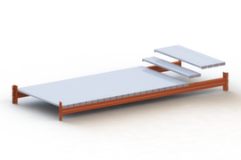 META Boden mit Stahlpaneelen Multipal S für Weitspannregal, Breite x Tiefe 1825 x 1100 mm