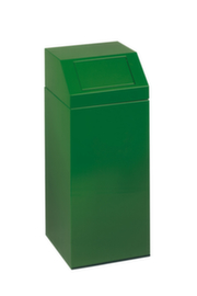Wertstoffsammler inklusive Aufkleber, 76 l, RAL6001 Smaragdgrün, Deckel grün