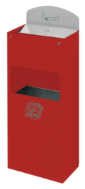 Wand- oder Kombiascher mit Rückwandschild