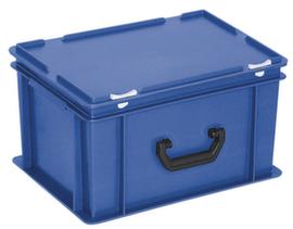 Euronorm-Koffer, blau, HxLxB 235x400x300 mm