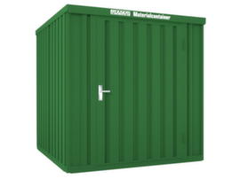 Säbu Lackierter Materialcontainer FLADAFI® mit Holzfußboden