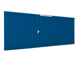 Säbu Lackierter Materialcontainer FLADAFI® mit Holzfußboden