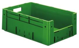 Euronorm-Stapelbehälter mit Eingriff, grün, Inhalt 38 l