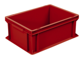 Euronorm-Stapelbehälter Basic mit verstärktem Rippenboden, rot, Inhalt 16 l