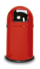 Push-Abfallbehälter, 40 l, rot