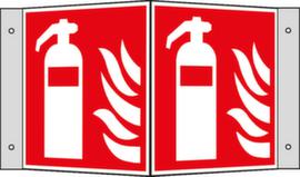 Langnachleuchtendes Brandschutzschild